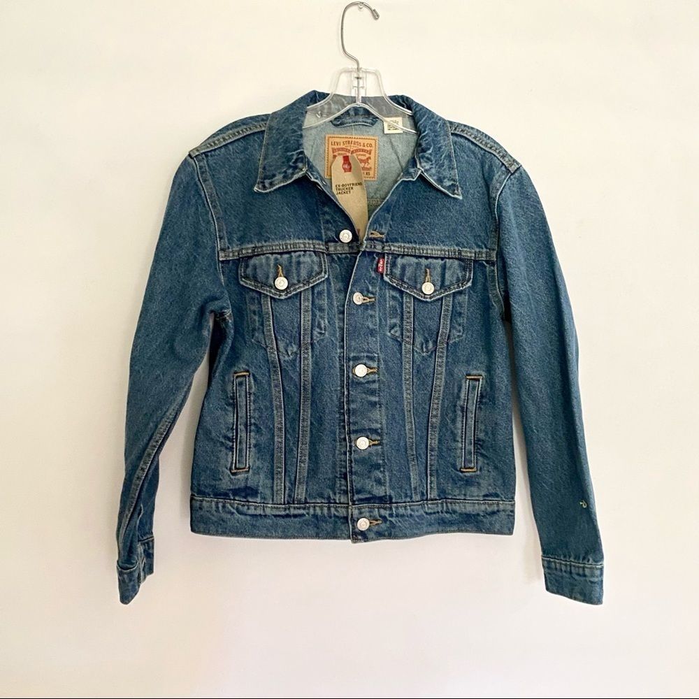 NWT Levi's Ex-Boyfriend Trucker Jean Jacket - Picture 8 of 16